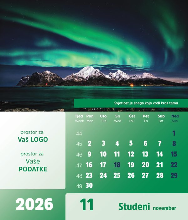 Stolni CD kalendar – 2026 – “Natura” - Slika 12