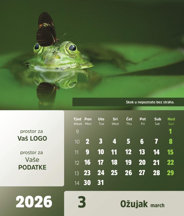 Stolni CD kalendar – 2026 – “Arka” - Slika 4