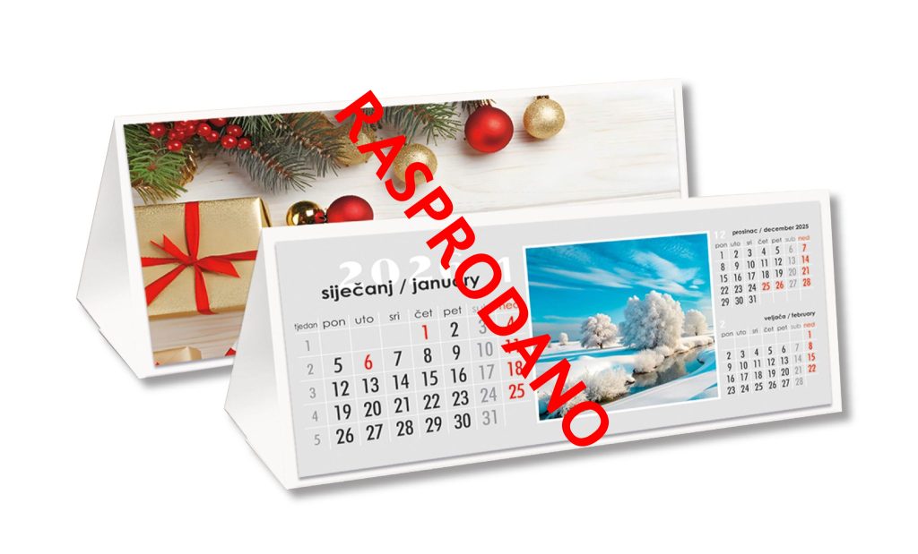 Stolni kalendar čestitka