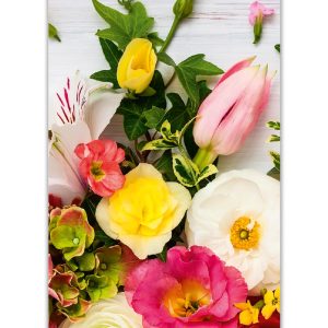 Uski zidni kalendar Pogled s cvijećem Uski zidni kalendar “Pogled s cvijećem”