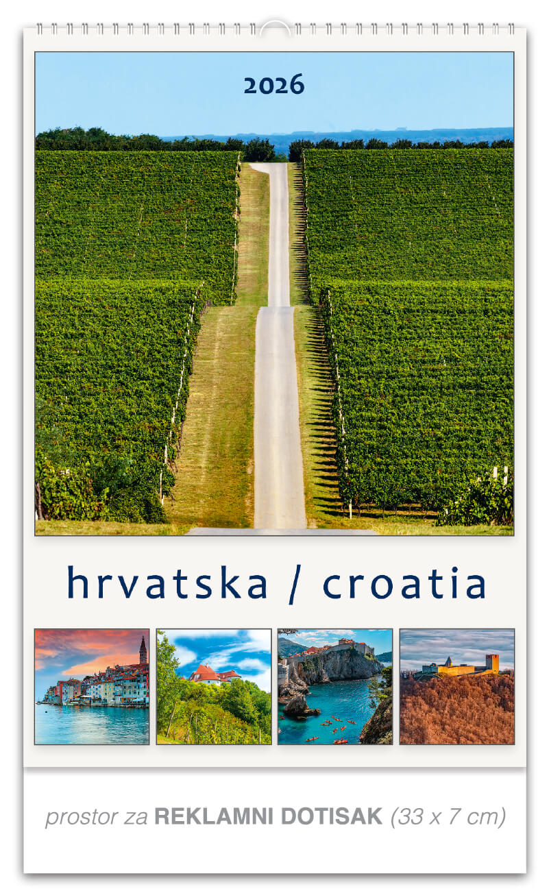 Okomiti kalendar “Hrvatska Croatia“